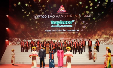 Traphaco was honored with Top 100 Vietnamese Gold Stars in 2021